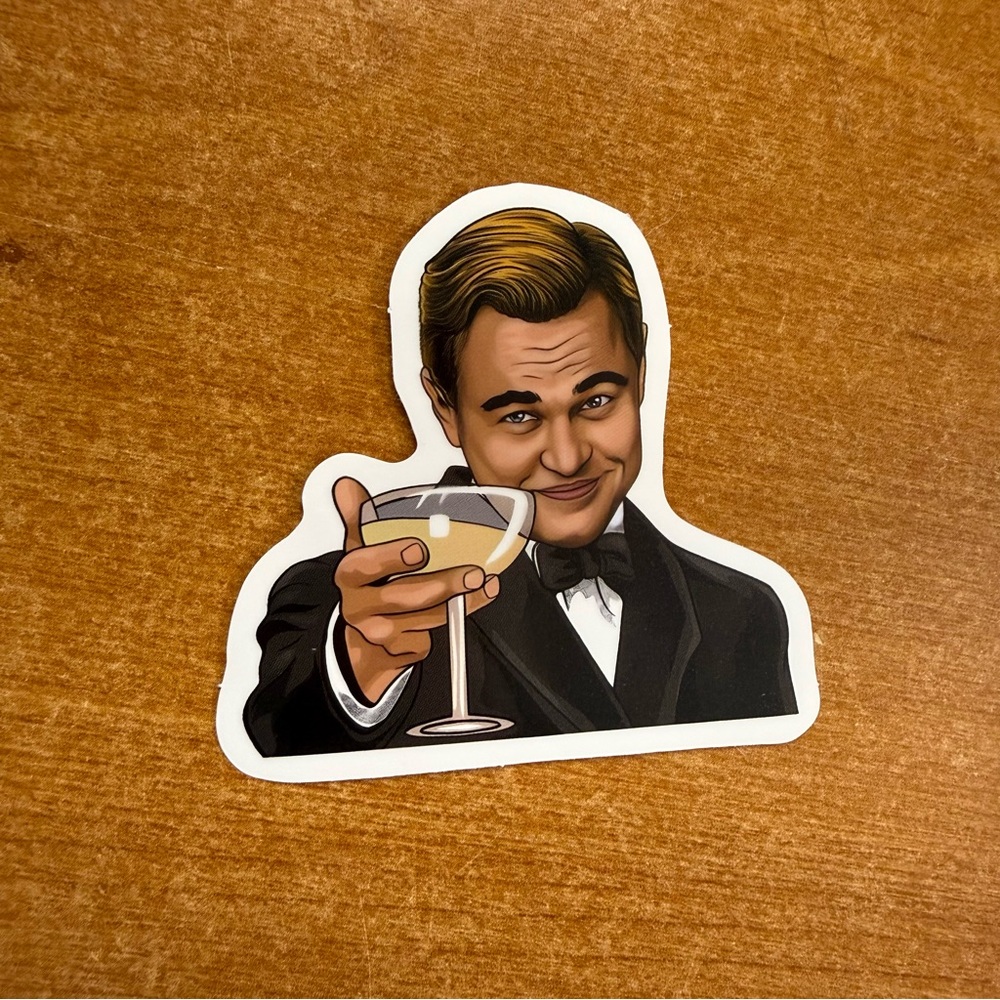 Black and Gold‎ Tuxedo Sticker